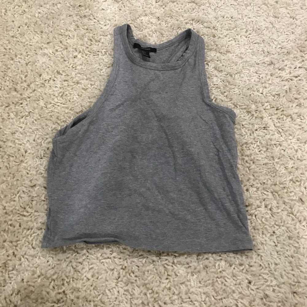 Forever 21 Grey Crop Top
